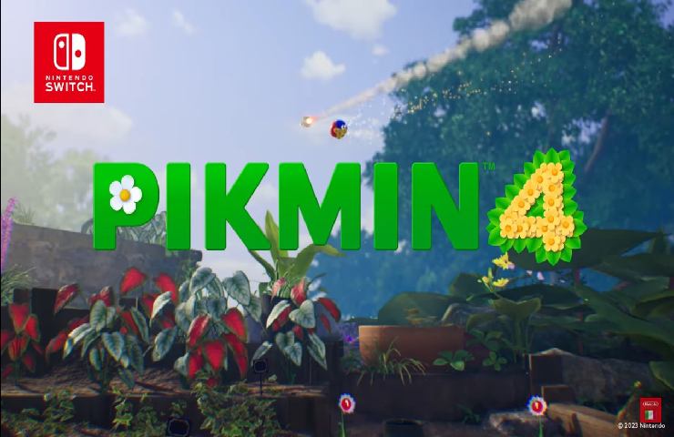 Uno screenshot dal trailer di Pikmin 4